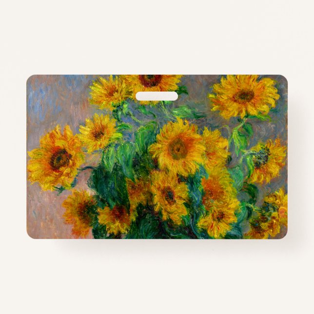Badge Les tournesols de Monet (Devant)