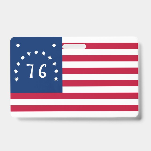 Badge L'Étendard de Bennington : le 76 drapeau de batail (Avant)