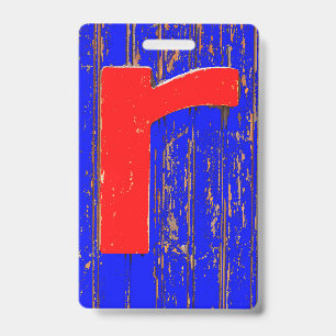 Badge Lettre r