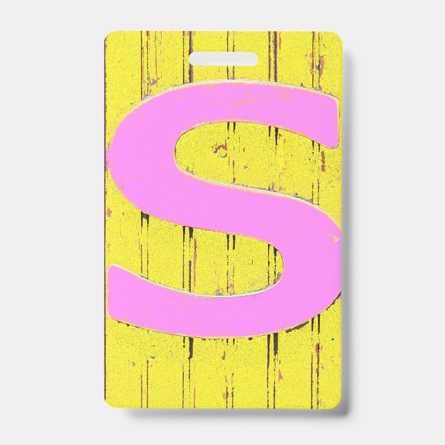 Badge Lettre s (Avant)