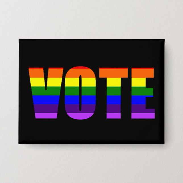 Badge LGBTQIA+ Voter Politique (Recto)