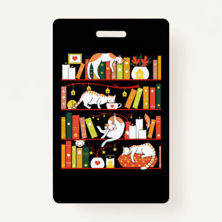 Badge Library cats autumn colour version