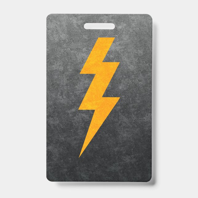 Badge Lightning Bolt in Concrete (Avant)
