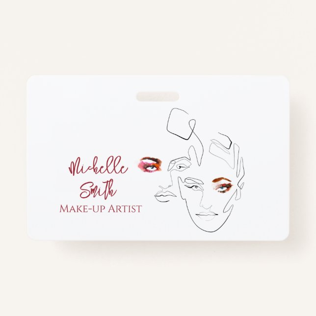 Badge Ligne art Mode maquillage, maquillage marque artis (Devant)