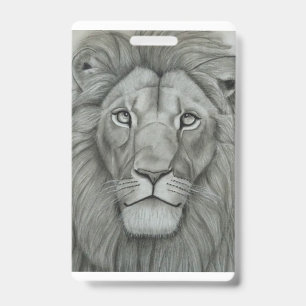 Badge Lion Majestueux