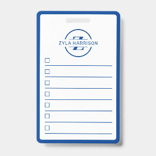Badge Liste de choses à faire sur tableau blanc avec mon