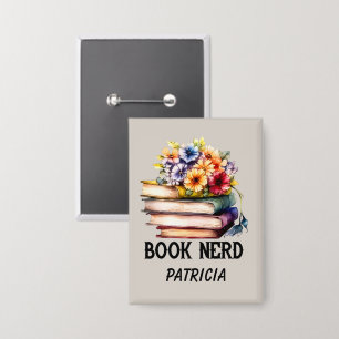 Badge Livre amusant nerd mot art