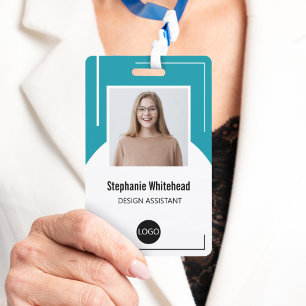 Badge Logo de carte d'identité personnalisée pour employ
