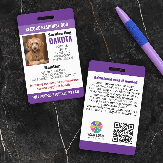 Badge Logo de chien d'intervention en cas de crise viole (Créateur téléchargé)