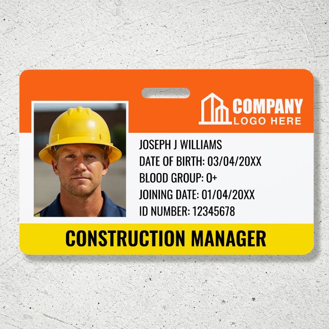 Badge Logo de la photo de sécurité de construction Code- (Créateur téléchargé)