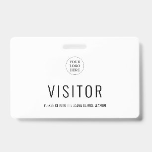 Badge Logo de la société de carte de visiteur simple mod