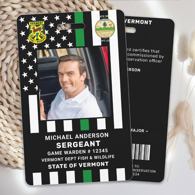 Badge Logo de l'agent de conservation du gardien de jeu  (Créateur téléchargé)