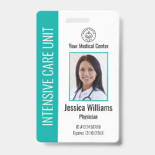 Badge Logo de l'employé de l'hôpital personnalisé ID pho