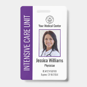 Badge Logo de l'employé de l'hôpital personnalisé Photo 