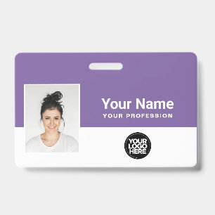 Badge Logo de l'employé pourpre personnalisé Nom du band