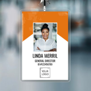 Badge Logo de l'entreprise employée en photo Sécurité O