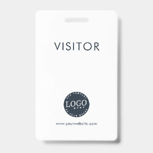 Badge Logo de l'entreprise et site Web de l'entreprise A
