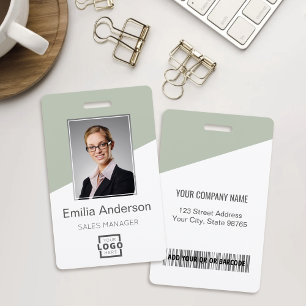 Badge Logo de l'entreprise personnalisée - Photo de l'em