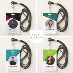 Badge Logo de l'entreprise personnalisée Photo ID de l'e
