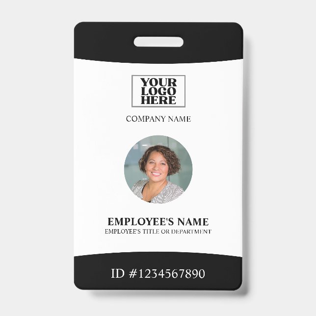 Badge Logo de l'entreprise Photo Employé (Avant)