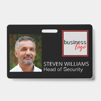 BADGE LOGO DE L'ENTREPRISE PHOTO IDENTIFICATION CARTE D'