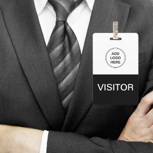 Badge Logo de l'entreprise Visiteur