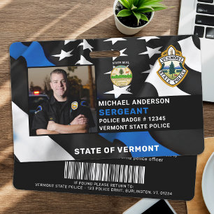 Badge Logo de photo personnalisé pour agents de police I
