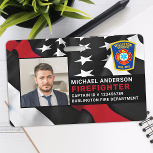 Badge Logo de photo personnalisé pour le service des inc