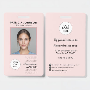 Badge Logo de script rose rose Photo