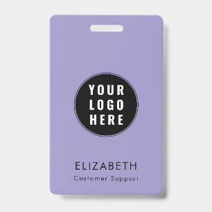 Badge Logo d'entreprise moderne minimaliste personnalisé