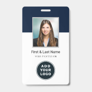 Badge Logo d'entreprise moderne Photo des employés avec