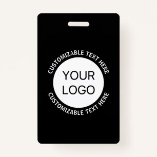 Badge Logo d'entreprise ou toute image et texte modifiab