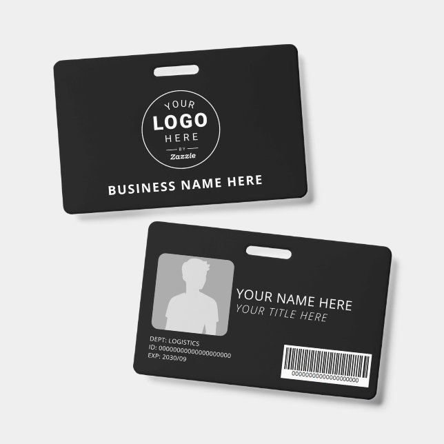 Badge Logo d'entreprise personnalisé (Avant & arrière)