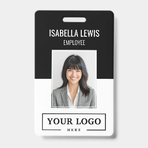 Badge Logo d'entreprise personnalisé Photo d'employé de