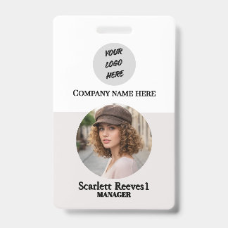 Badge Logo d'entreprise personnalisé pour employé d'entr