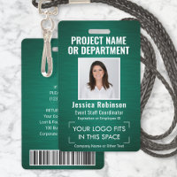 Logo d'entreprise Photo ID QR Code barre verte bro