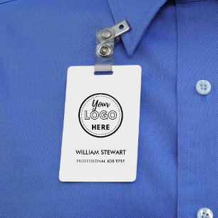 Badge Logo d'entreprise professionnel Employé de société