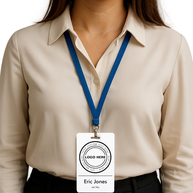 Badge LOGO D'ENTREPRISE SUR MESURE carte d'identité des  (Créateur téléchargé)