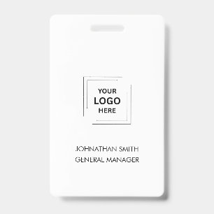 Badge Logo d'identification d'entreprise Employé perso