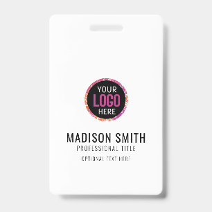 Badge Logo d'identification d'entreprise Moderne perso