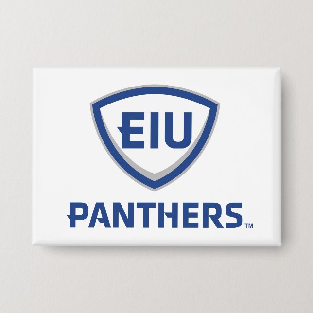 Badge Logo Eastern Illinois Panthers Shield & Wordmark (Recto)