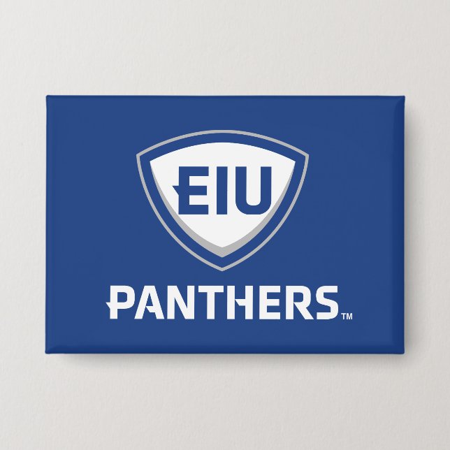 Badge Logo Eastern Illinois Panthers Shield & Wordmark (Recto)