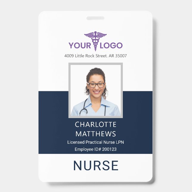 Badge Logo et carte d'identité de l'employé de la sociét (Avant)