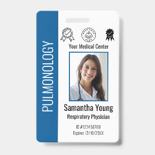 Badge Logo et ID photo des employés de l'hôpital