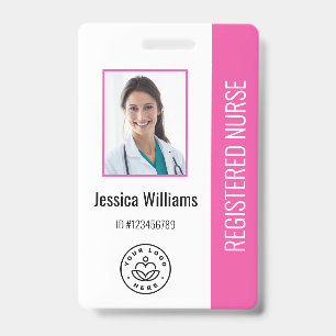 Badge Logo et ID photo des employés de l'hôpital