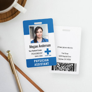 Badge Logo et ID photo des employés de l'hôpital