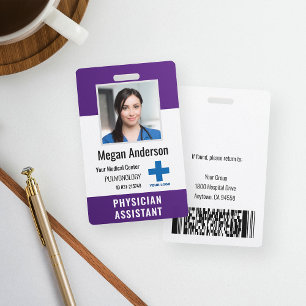 Badge Logo et ID photo des employés de l'hôpital