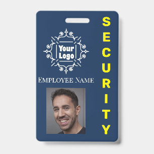 Badge Logo et photo de l'employé de la Garde bleue