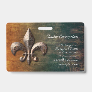 Badge Logo Fleur de lis Vintage