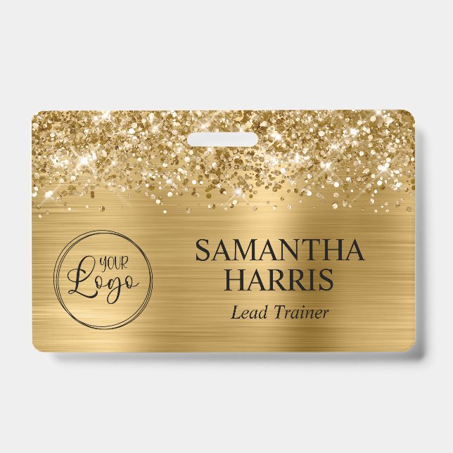 Badge Logo Glittery Gold Foil (Avant)